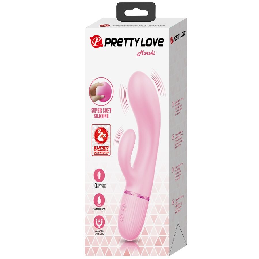 Pretty Love Marski Rabbit Vibrator Rosa - Estimulación Dual
