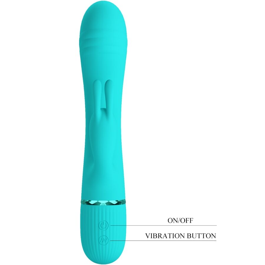 Pretty Love Scocco Vibrator Rabbit Turquoise