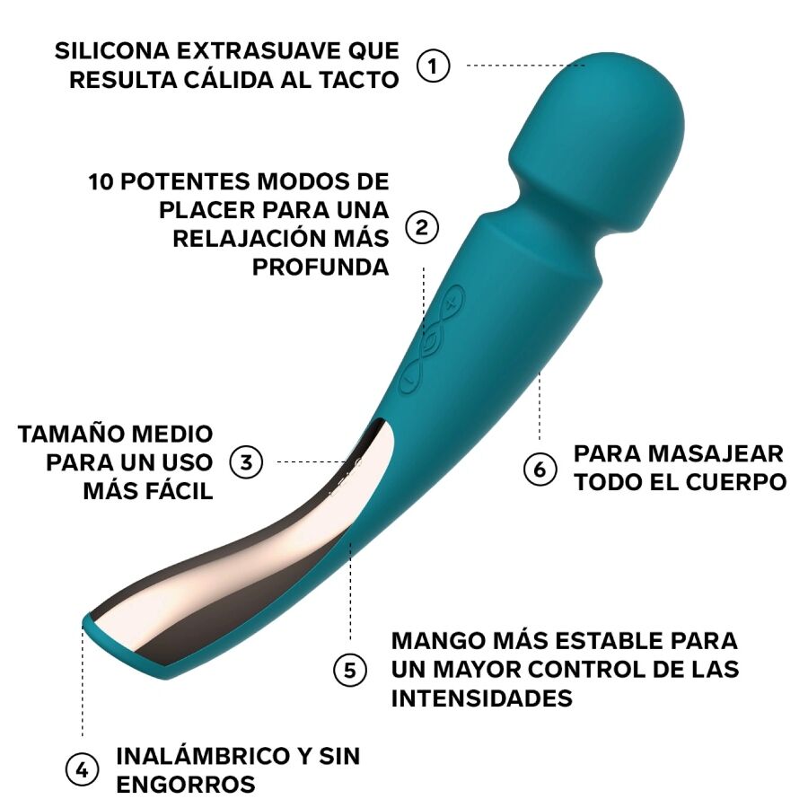 LELO Smart Wand 2 Masajeador Ocean Blue