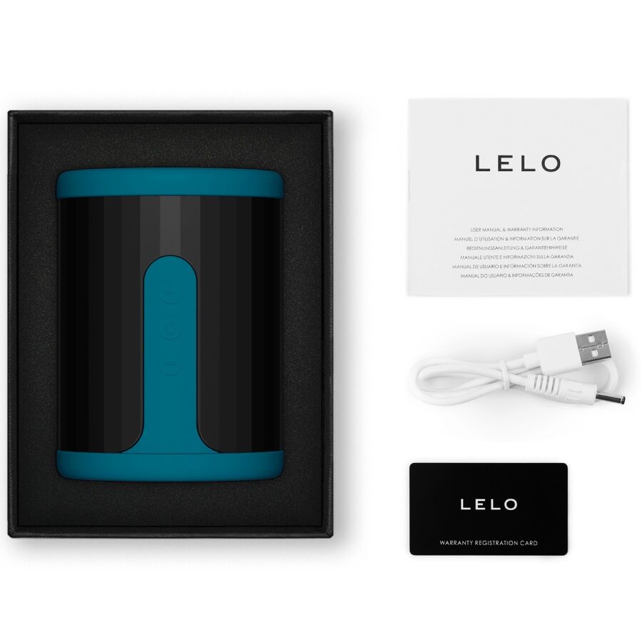 LELO F2S Teal - Masturbador Masculino Inteligente con App