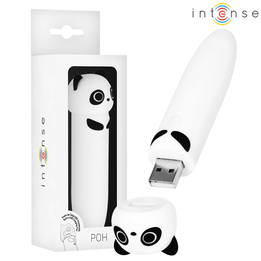 Intense Poh Panda Vibrating Bullet USB Recargable