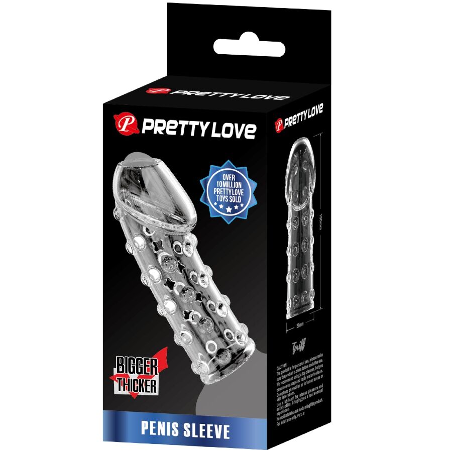 Pretty Love Tight and Volumizing Penis Sleeve Transparent