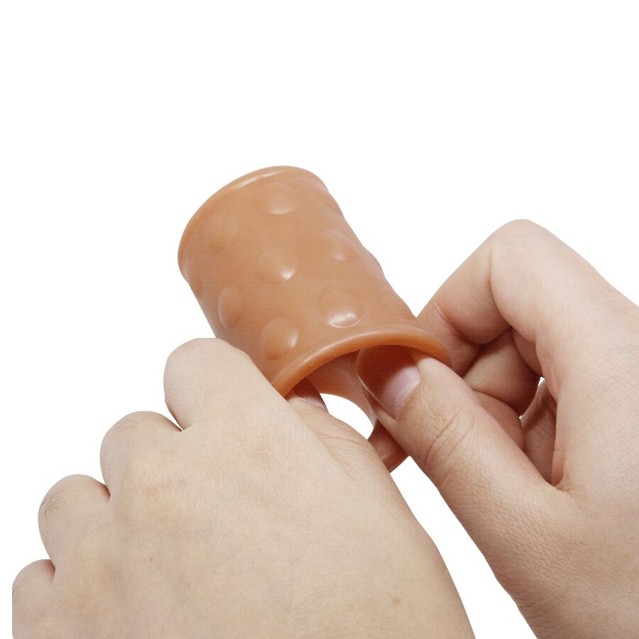 Pretty Love Penis Sleeve with Anal Plug Natural