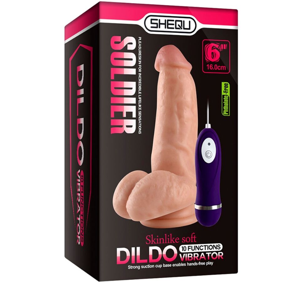 Shequ Soldier Vibrator - Vibrador con Control Remoto 16 cm