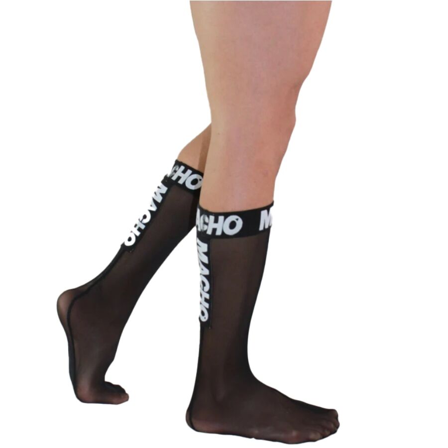 Calcetines Finos Macho One Size Negro