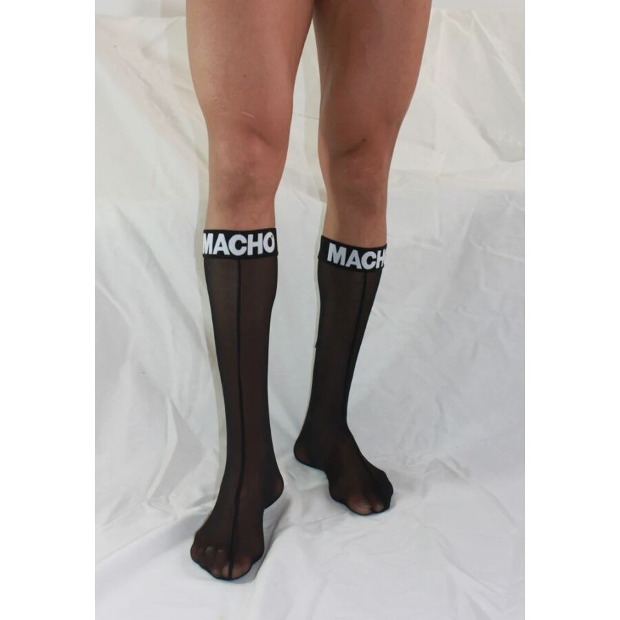 Calcetines Finos Macho One Size Negro