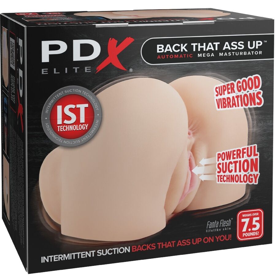 PDX Elite Back That Ass Up - Masturbador Realista con Vibración