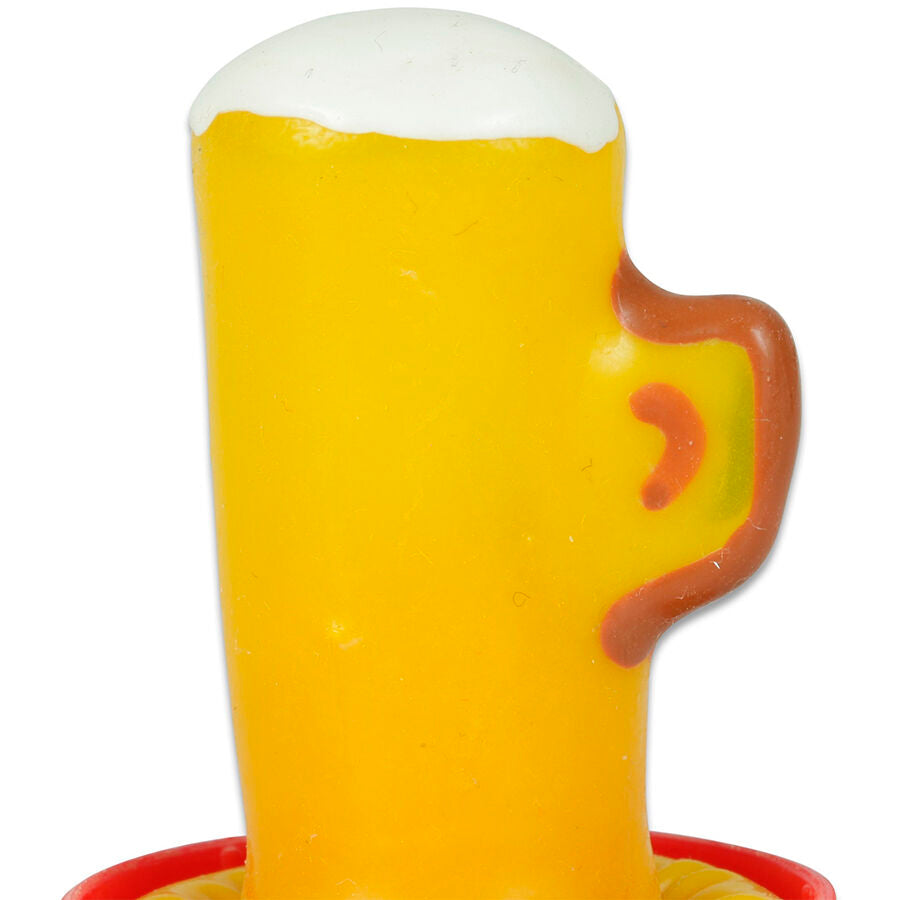 Condones Novelty Handpainted Glass of Beer - Condomerie