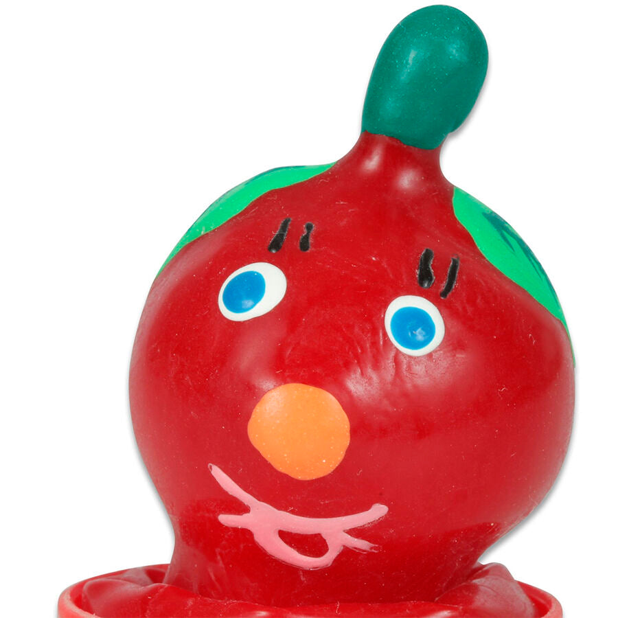 Preservativo Decorativo Pintado a Mano Tomate - Condomerie