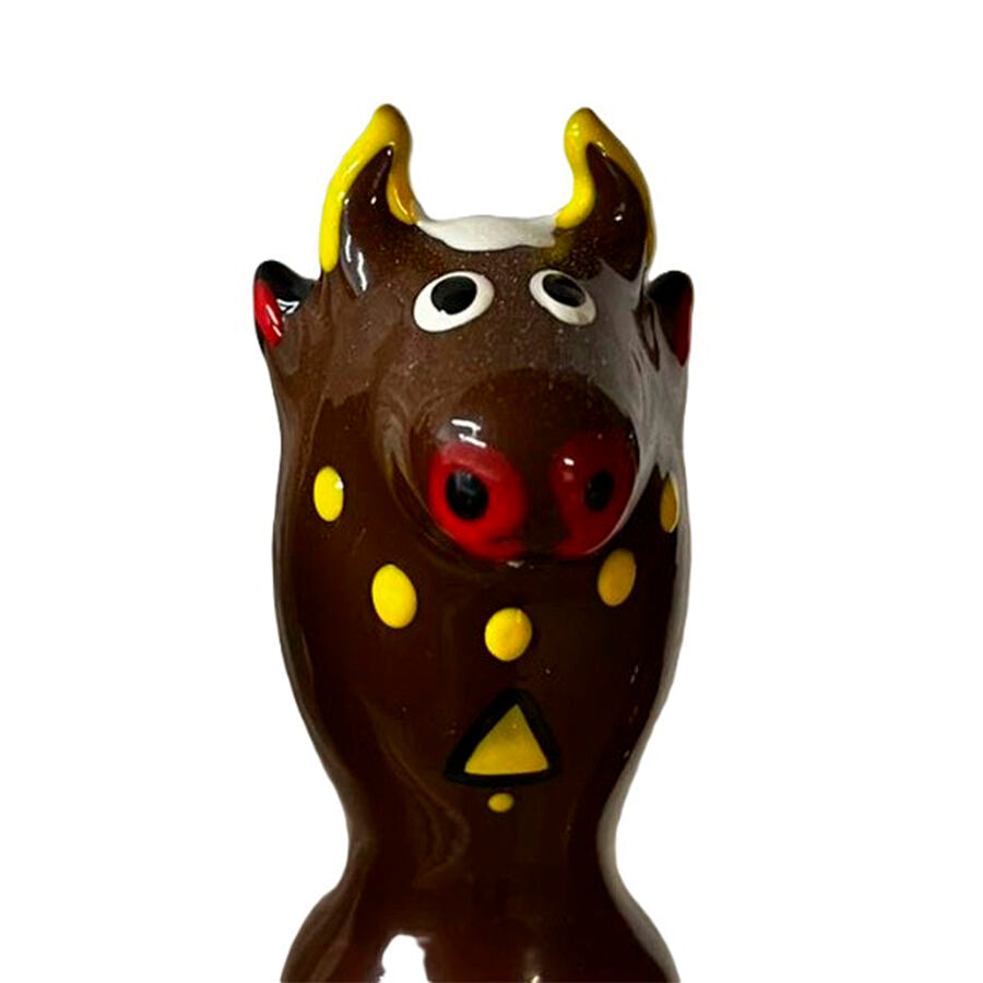 Condomerie Handpainted Novelty Condoms Bull Black - Artesanía Pintada a Mano