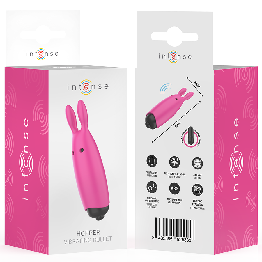 Intense Hopper Pink - Vibrador Compacto 8.3 cm