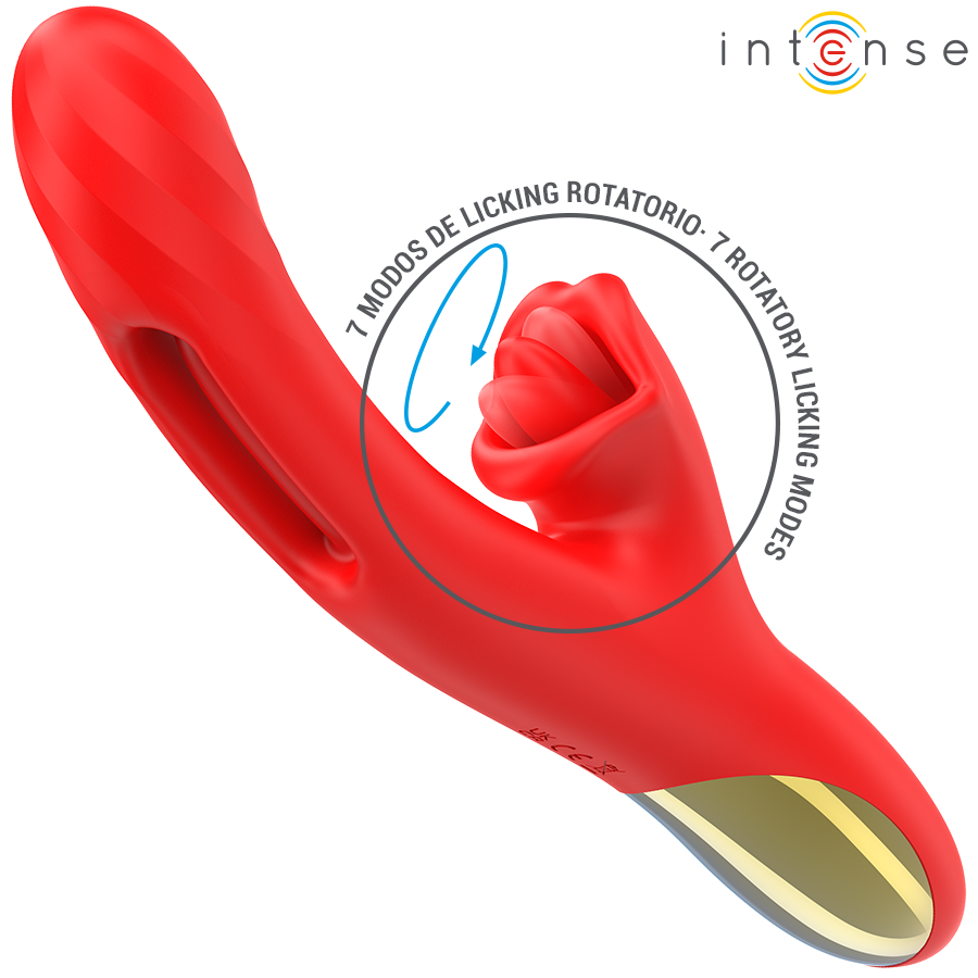 Intense Jessica Vibrador Multifunción Estimulador de Clítoris 24.8 cm Rojo