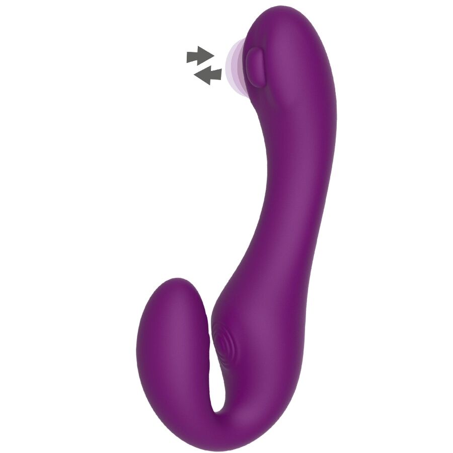 Xocoon 2 en 1 Vibrador sin Tirantes con Control Remoto Morado