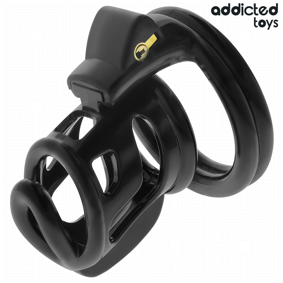 Addicted Toys Locked Golden Cage - Jaula de Silicona 8.5 cm