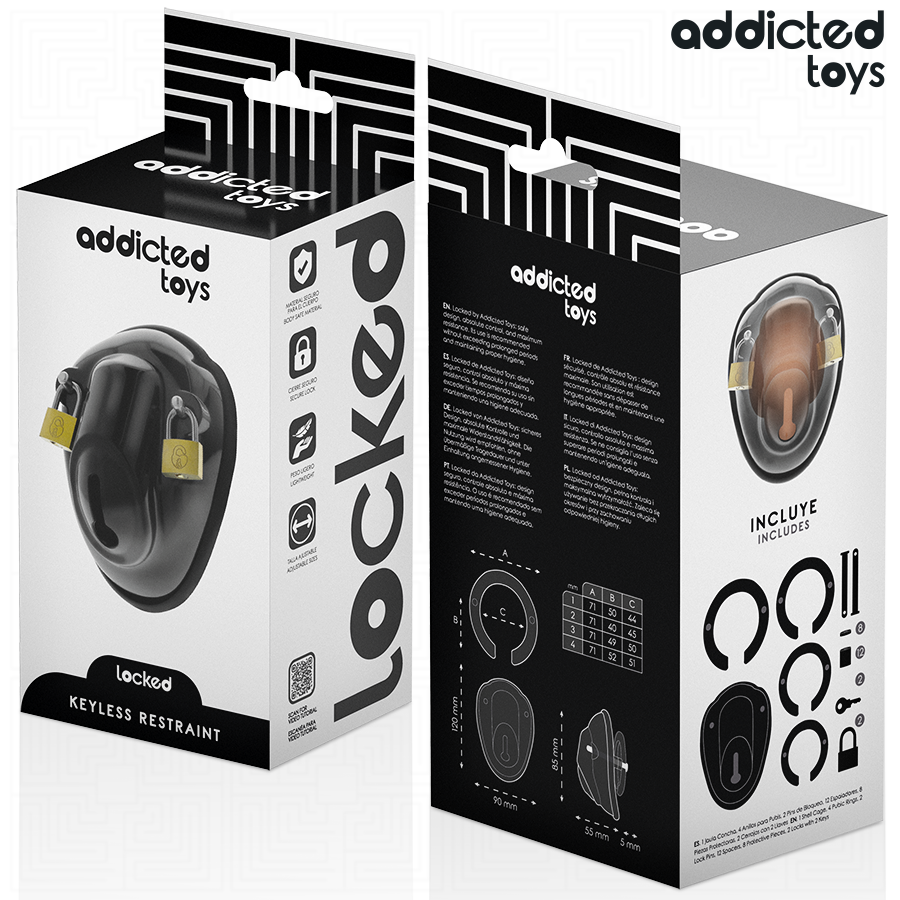 Addicted Toys Locked - Jaula de Castidad sin Llave 11.5 cm