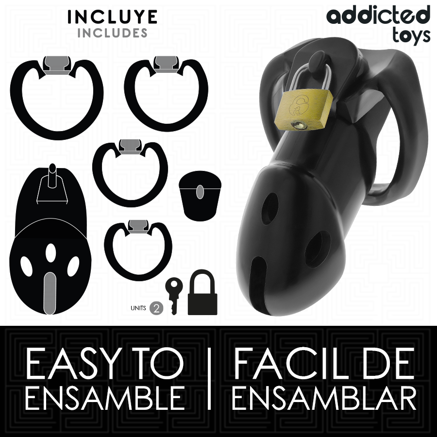 Jaula para Pene ADDICTED TOYS LOCKED 9,8 cm - Control y Sumisión