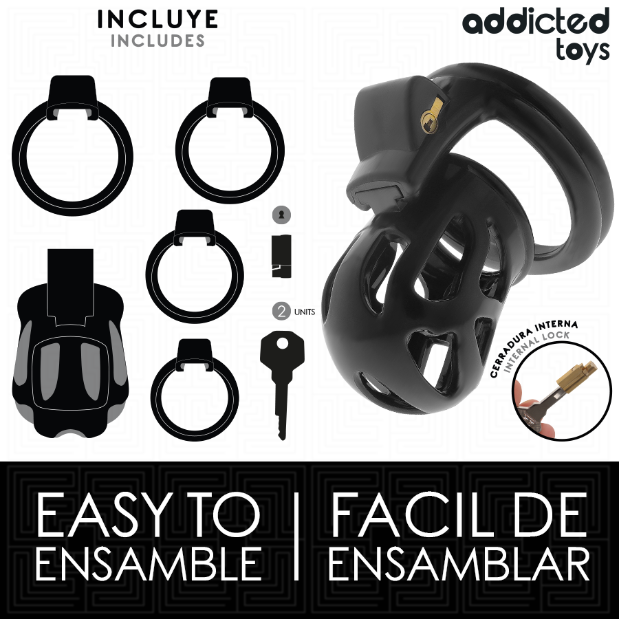 Jaula de Castidad Silent Keep 7.5 cm - Addicted Toys Locked