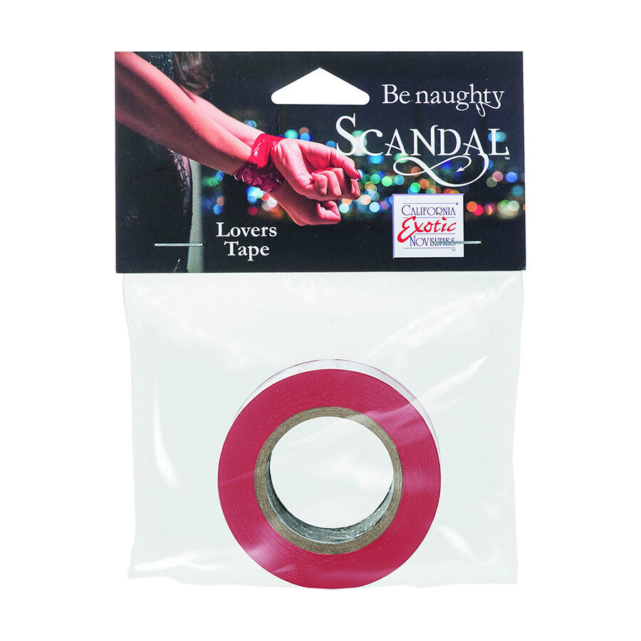 CalExotics Scandal Cinta de Bondage Roja Autoadhesiva - 15 metros