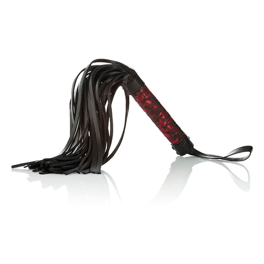 Scandal Whip - Flogger BDSM con Borlas Suaves y Mango de Tela