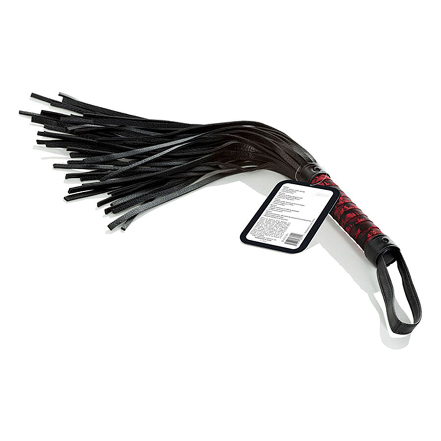 Scandal Whip - Flogger BDSM con Borlas Suaves y Mango de Tela