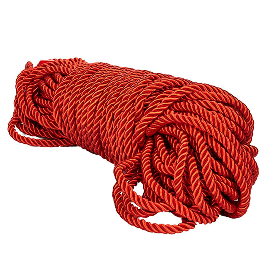 CalExotics Scandal Cuerda BDSM Roja 30 Metros - Shibari