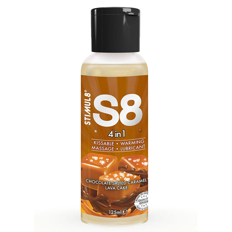 Stimul8 S8 4 en 1 Lubricante Chocolate y Caramelo Salado 125 ml