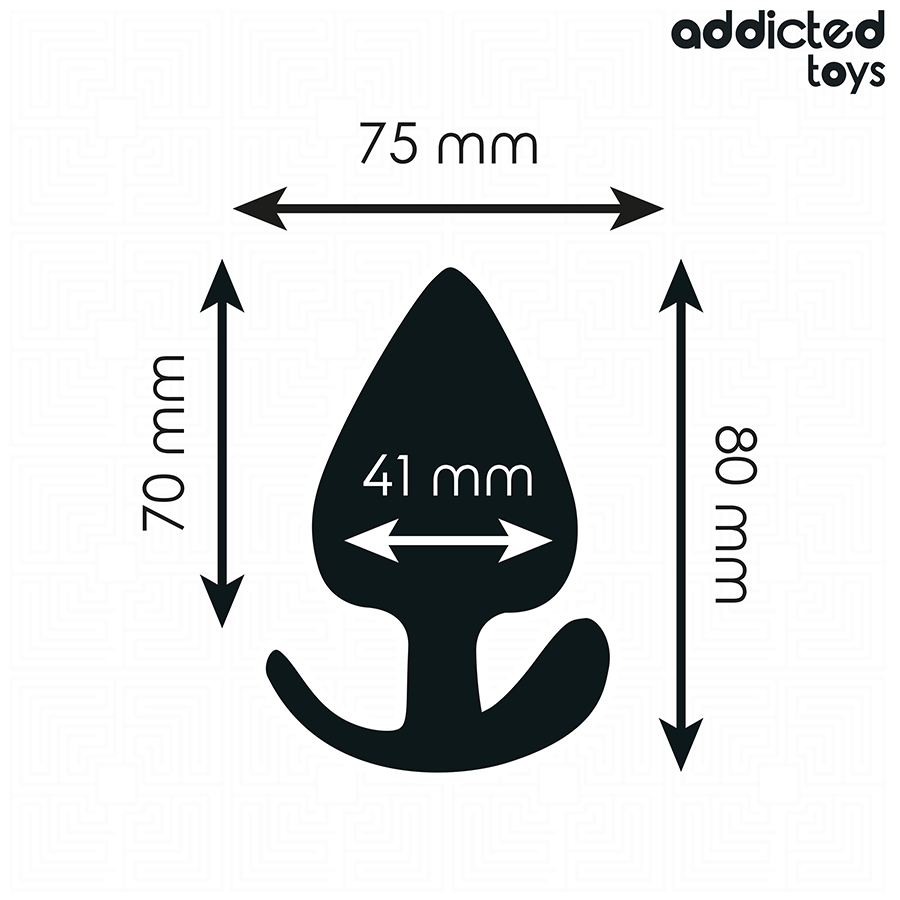 Plug Anal de Silicona Talla L 8 cm - ADDICTED TOYS