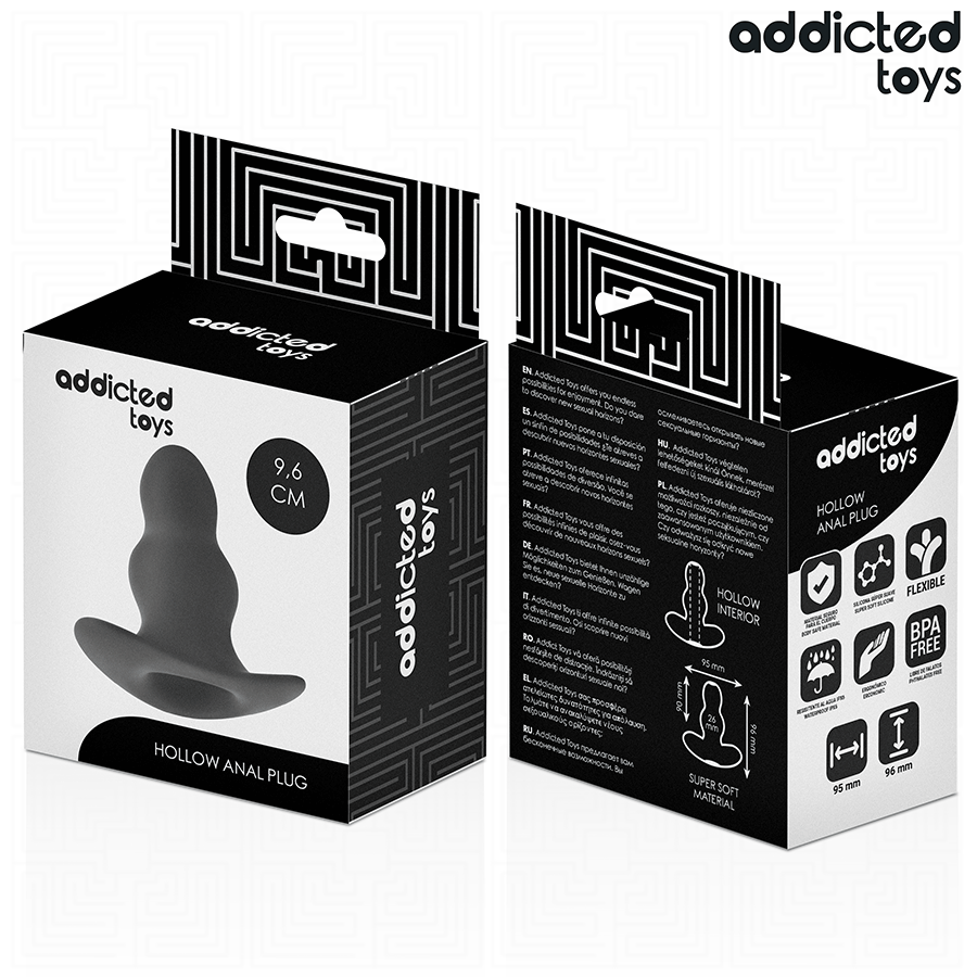 Addicted Toys - Plug Anal Hueco Silicona Talla M