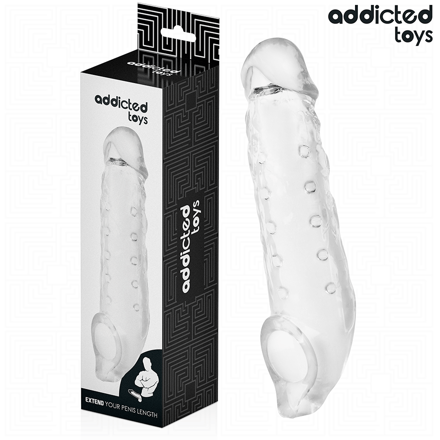 Funda Peneana Transparente Talla M 27 cm - ADDICTED TOYS