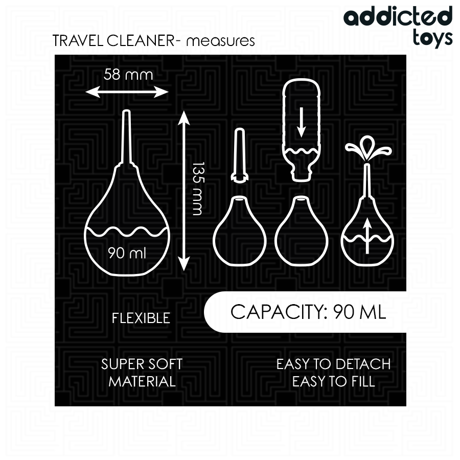 Addicted Toys Travel Anal Cleaner Size S 90 ml