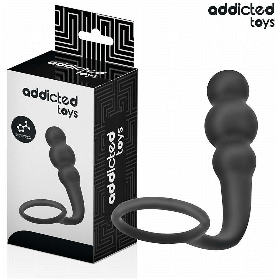 Anal Plug with Ring Silicone Model 1 - ADDICTED TOYS