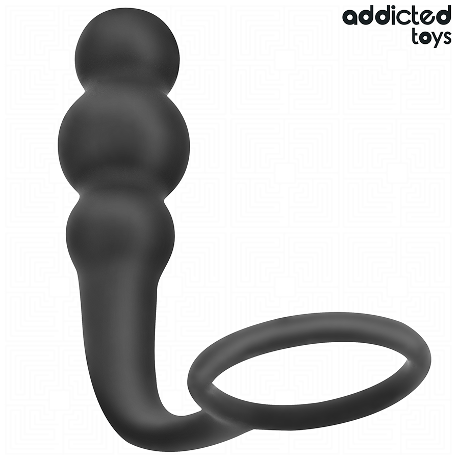 Anal Plug with Ring Silicone Model 1 - ADDICTED TOYS