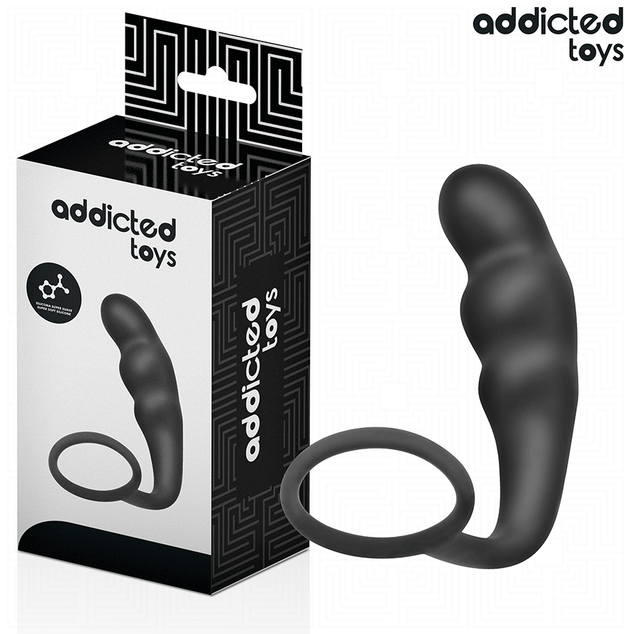 Anal Plug with Ring Silicone Model 4 - ADDICTED TOYS