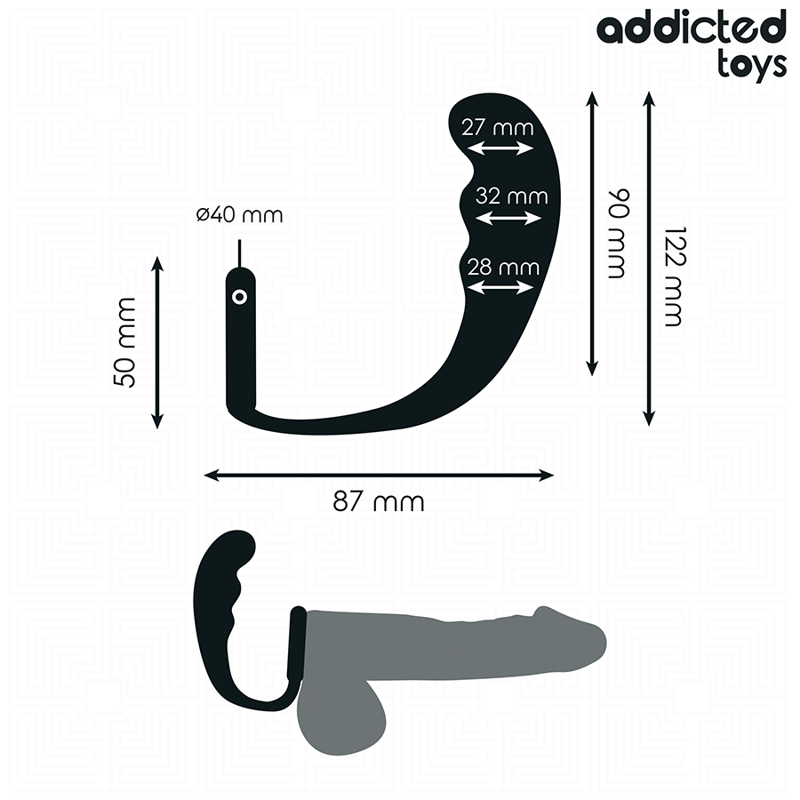 Anal Plug with Ring Silicone Model 4 - ADDICTED TOYS
