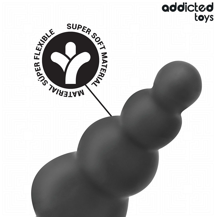 Anal Plug with Ring Silicone Model 5 - ADDICTED TOYS