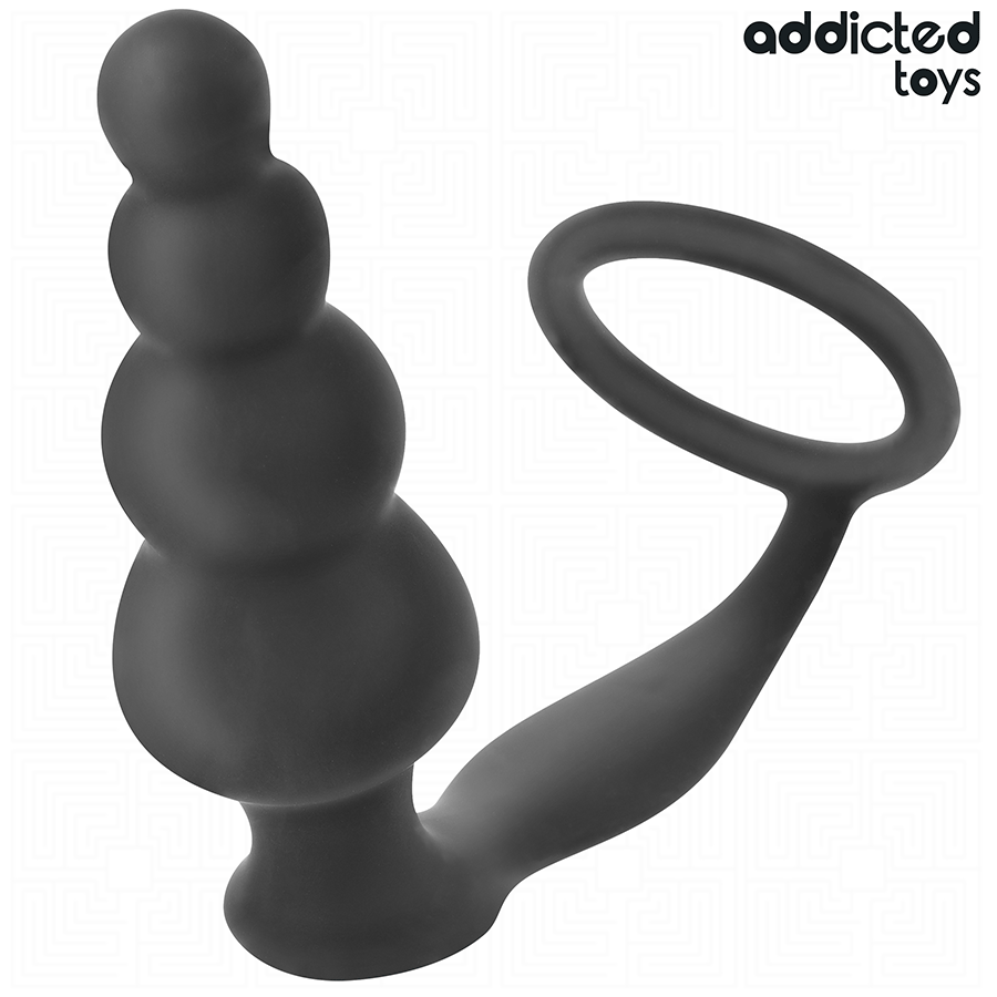 Anal Plug with Ring Silicone Model 5 - ADDICTED TOYS