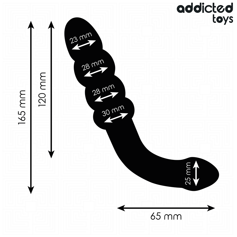 Addicted Toys Double Anal Massager Silicone 16.5 cm
