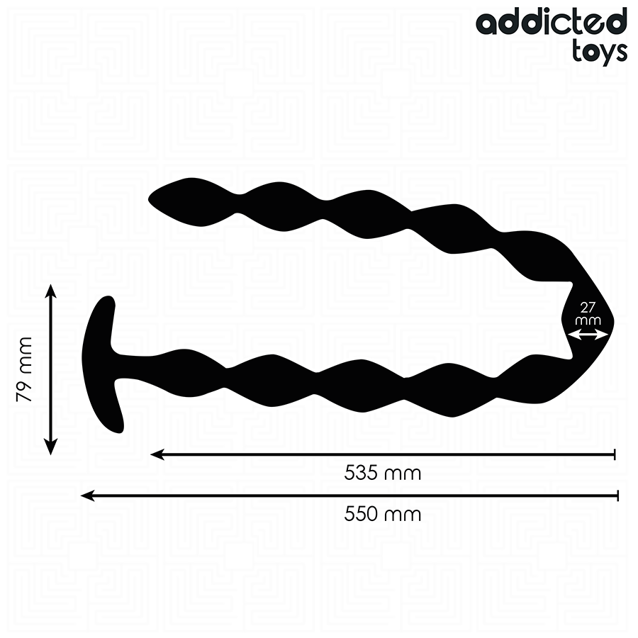 Addicted Toys Extra Long Silicone Anal Plug