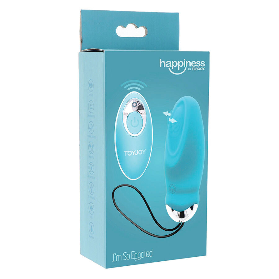 TOYJOY Happiness I'm So Eggcited - Vibrador con Control Remoto Azul