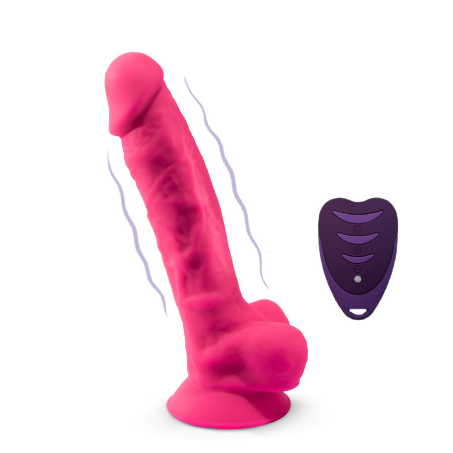 Silexd Realistic Penis Model 18 Pink con Vibración y Control Remoto