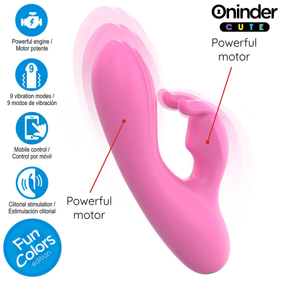 Oninder Cute Love Bunny - Vibrador con Control por App