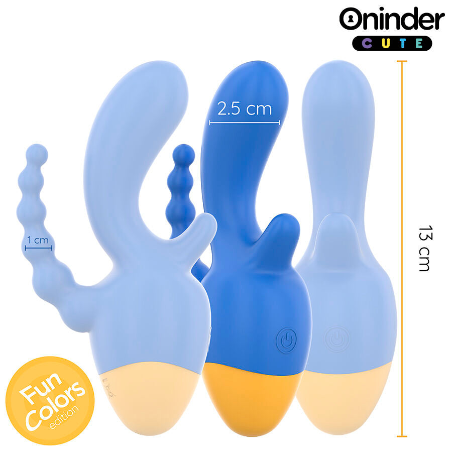 Oninder Cute Love 3 Some Triple Vibrator con Control App