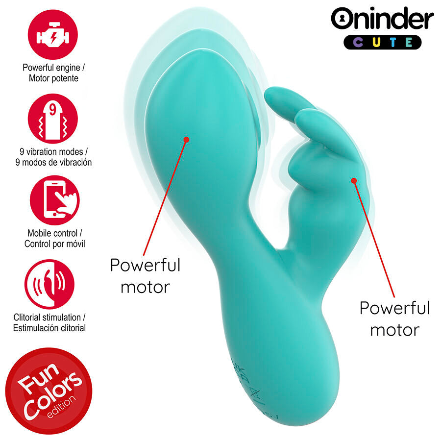 Oninder Cute Love Bunny - Vibrador G-Spot y Clitoral con App