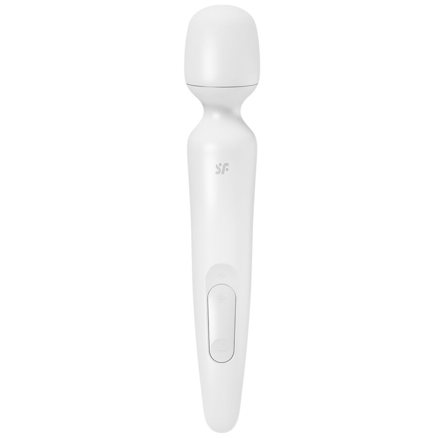 Satisfyer Wand-erland Vibrating Massager - Masajeador de Silicona Médica Blanco