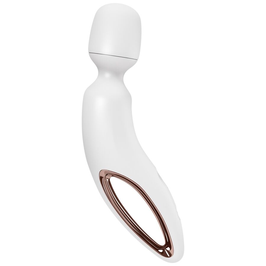 Satisfyer Wand-erland Vibrating Massager - Masajeador de Silicona Médica Blanco