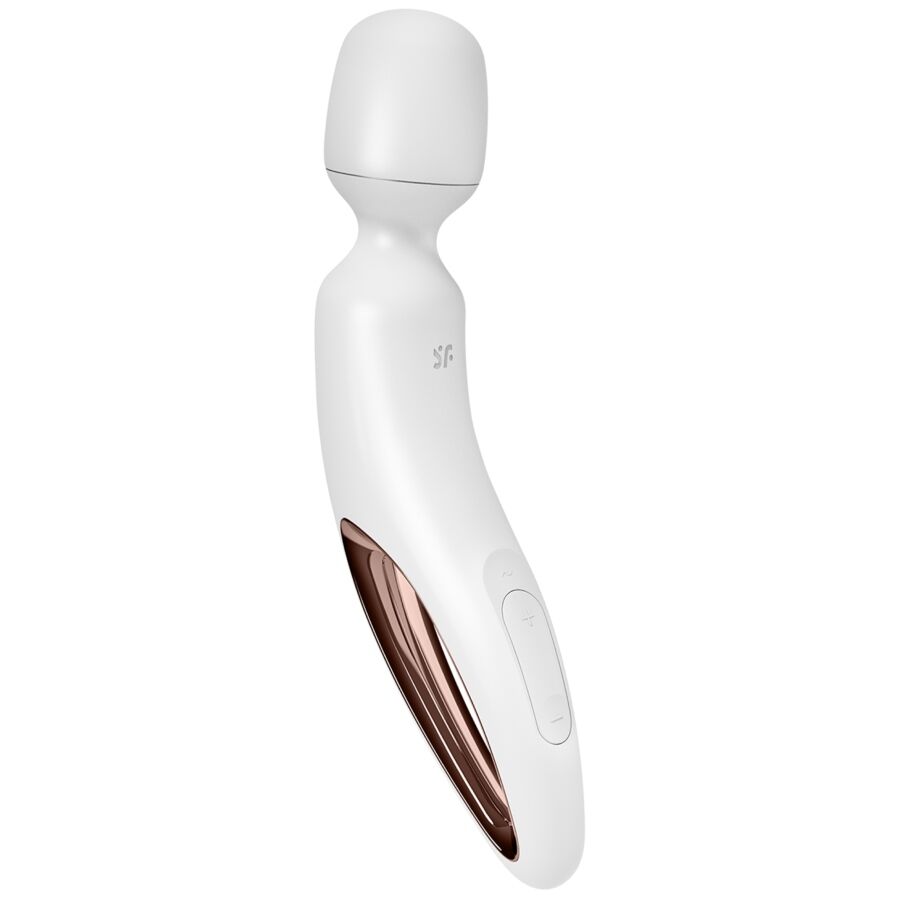 Satisfyer Wand-erland Vibrating Massager - Masajeador de Silicona Médica Blanco