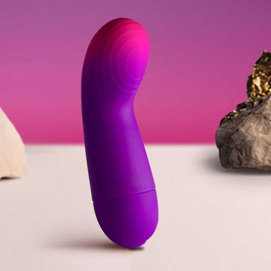 Rocks-Off Glow Girl Vibe - Vibrador Discreto Púrpura para Punto G