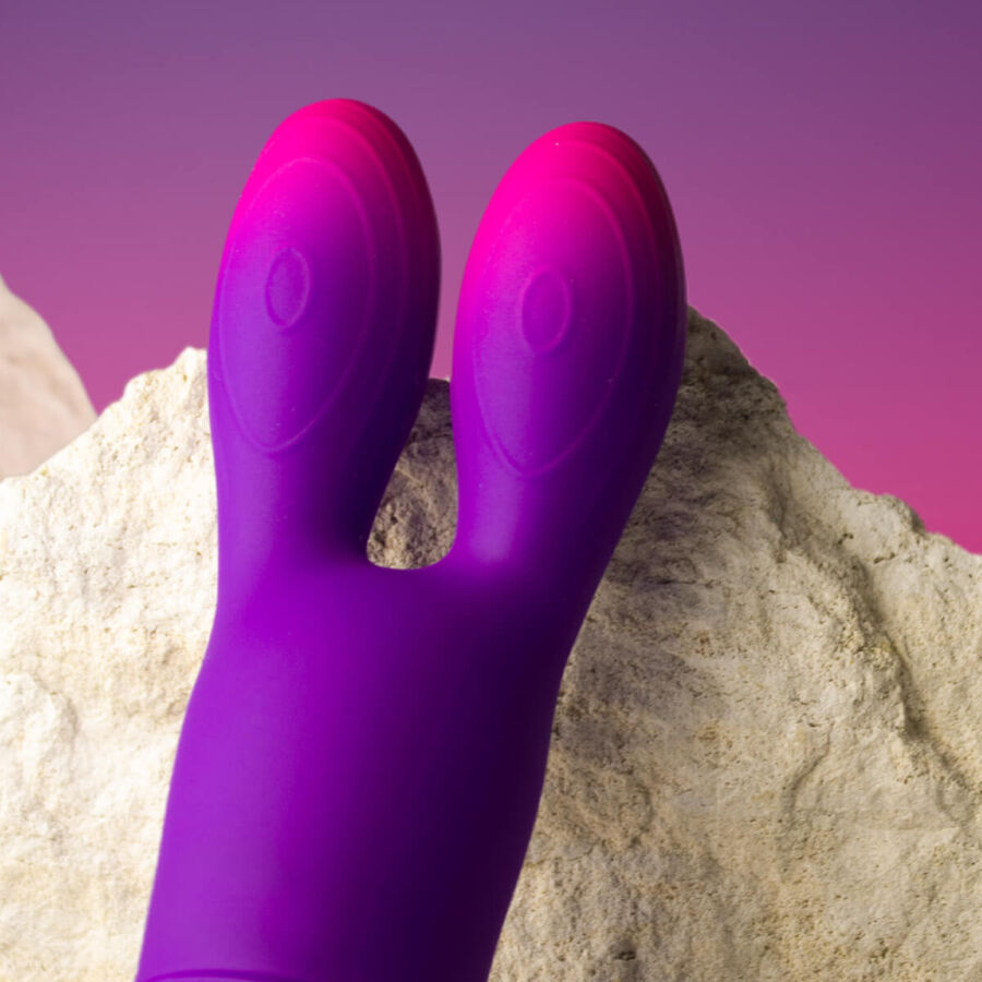 Rocks-Off Glo-Girl Bunny Purple - Vibrador Flexible
