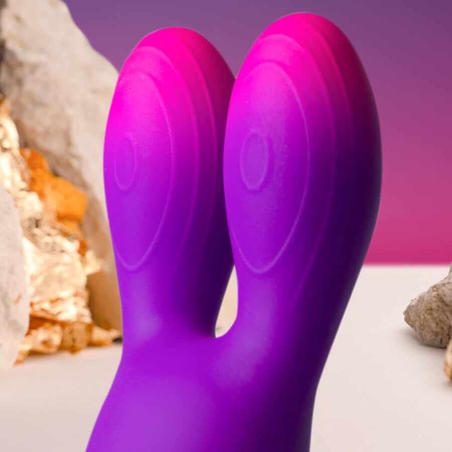 Rocks-Off Glo-Girl Bunny Purple - Vibrador Flexible