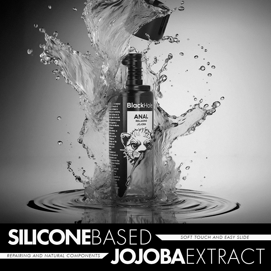 BLACK HOLE Anal Relaxing - Lubricante con Base Silicona y Jojoba 100 ml